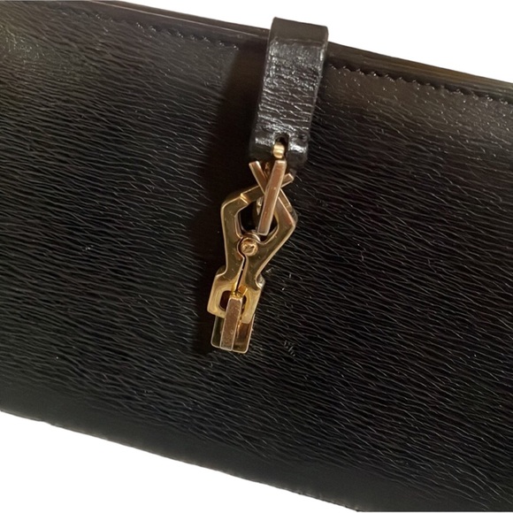 Gucci Limited Edition Horsebit Clasp Black Bifold Long Wallet Host Pick - Picture 8 of 13